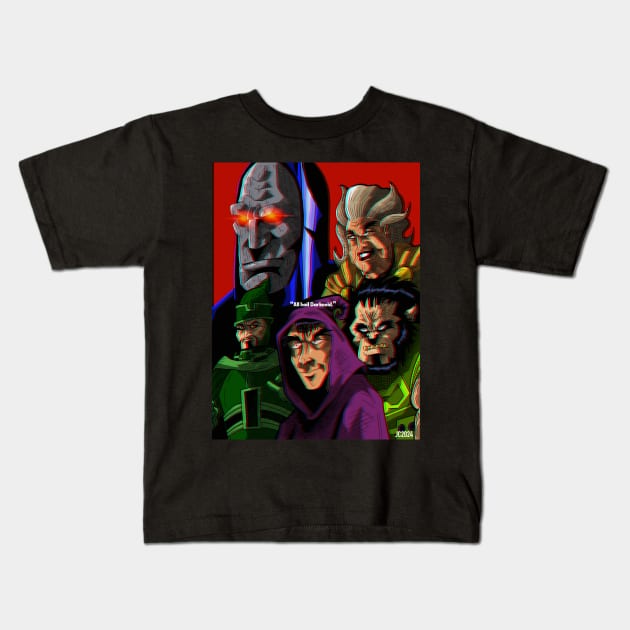 DC Comics "New Gods pt.1" illustration (digital) Kids T-Shirt by StagArtStudios